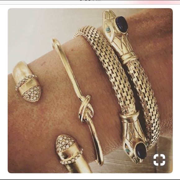 Cobra Coil Bracelet Gold Stella&Dot - Picture 3 of 6